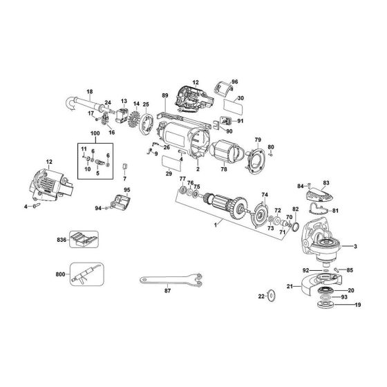 Main Assembly for DeWalt D28112X