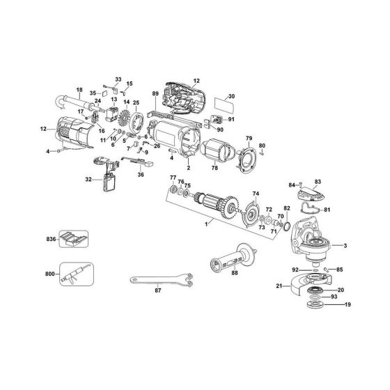 Main Assembly for DeWalt D28116