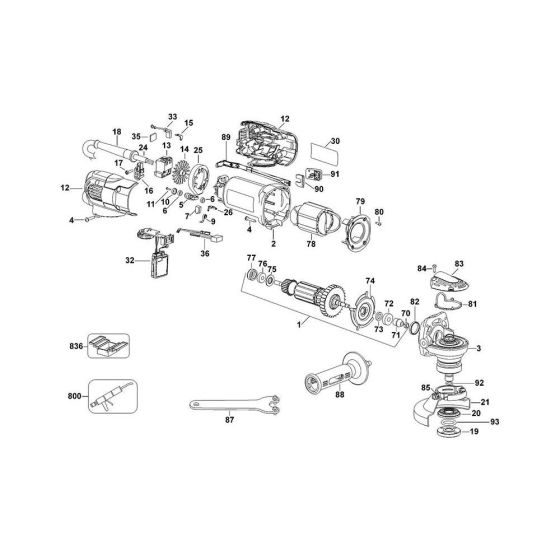 Main Assembly for DeWalt D28117