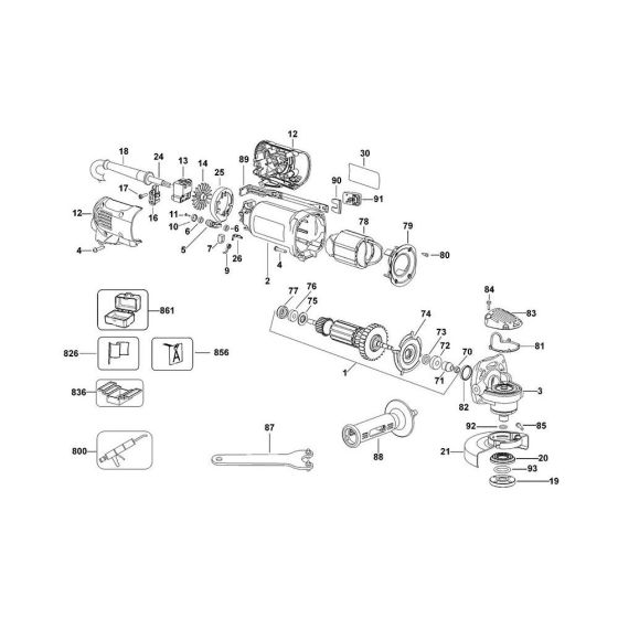 DeWalt D28132 Main Assembly