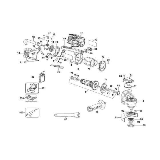 Main Assembly for DeWalt D28133