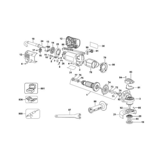 DeWalt D28134 Main Assembly