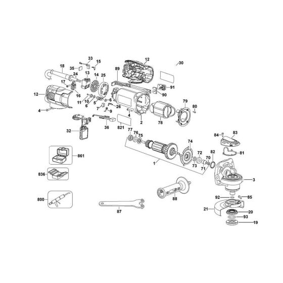 DeWalt D28136 Main Assembly