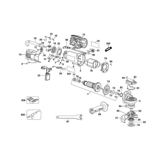 DeWalt D28137 Main Assembly