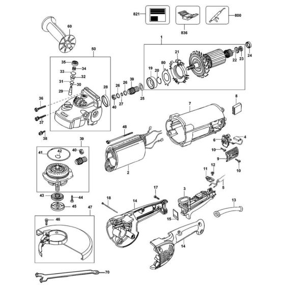 DeWalt D28401 Main Assembly