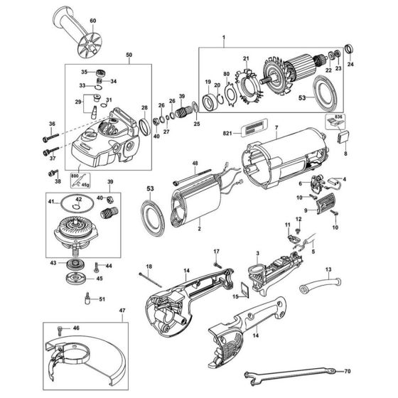 Main Assembly for DeWalt D28401