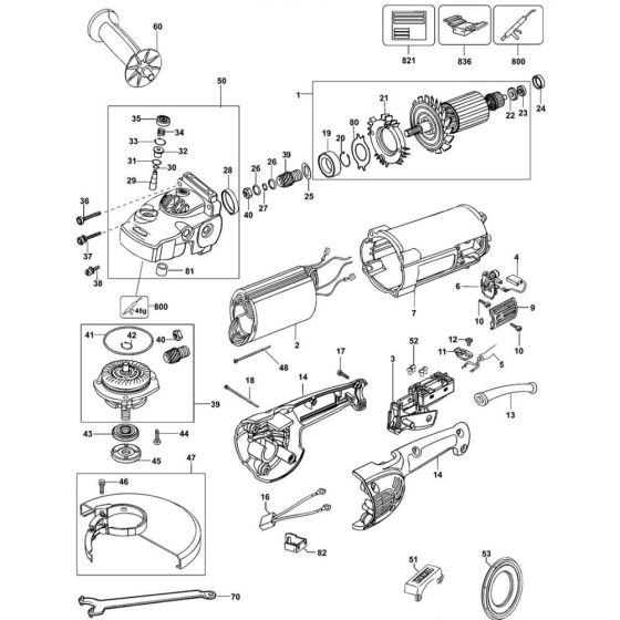 DeWalt D28413 Main Assembly