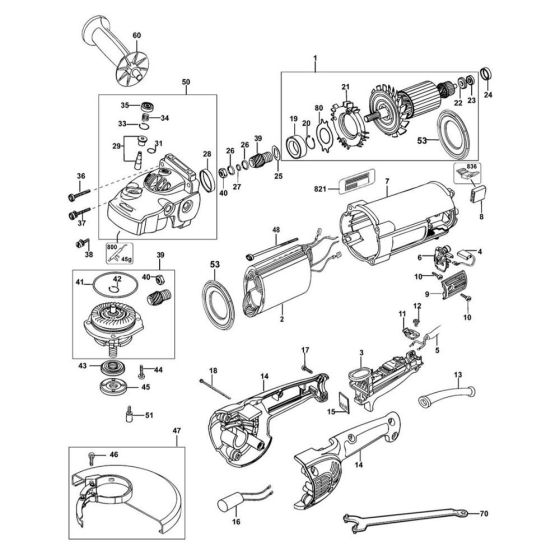 DeWalt D28413 Main Assembly