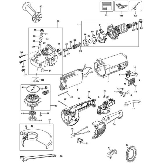 Main Assembly for DeWalt D28414