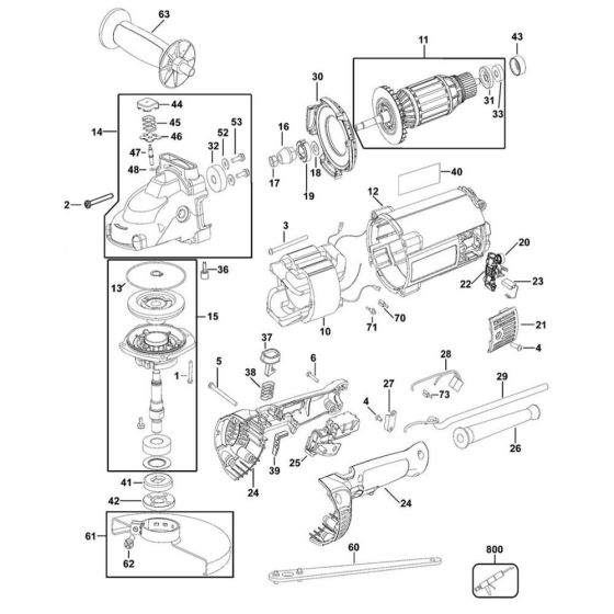 Main Assembly for DeWalt D28490