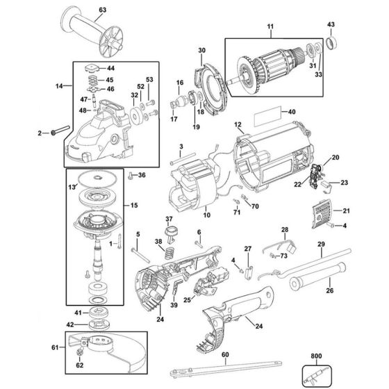 DeWalt D28491 Type 3 Assembly