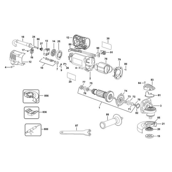 Main Assembly for DeWalt D28800