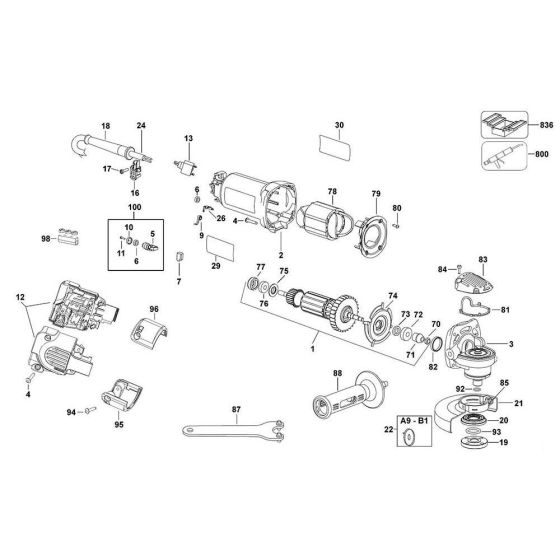 Main Assembly for DeWalt D28810