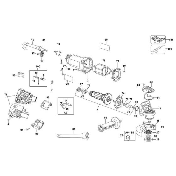 Main Assembly for DeWalt D28811