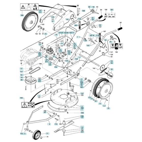 Husqvarna D51 SPB Assembly