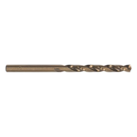 HSS Cobalt Fully Ground Drill Bit 4.5mm Pack of 10 Sealey Part No. DB045CB