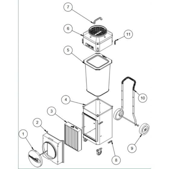 Main Assembly for DC AirCube 1200