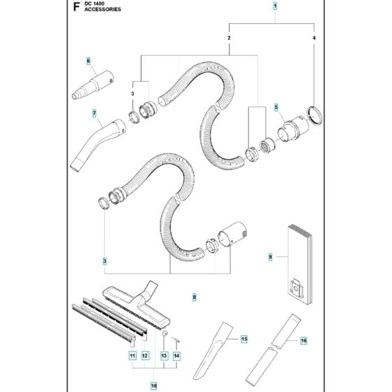 Husqvarna DC1400 Accessories