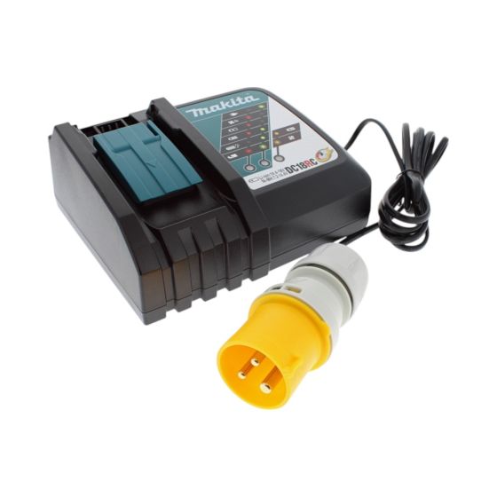 LXT Compact Rapid Charder 110V Charger for Makita BL1860B, BL1830B Batteries - OEM No. DC18RC