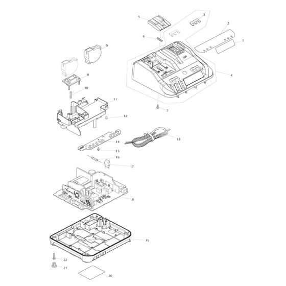 Makita DC18RE Charger Assembly