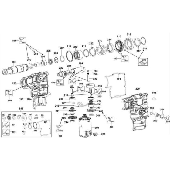Crankshaft Assembly for DeWalt DC213