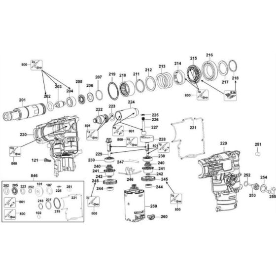 Crankshaft Assembly for DeWalt DC223K