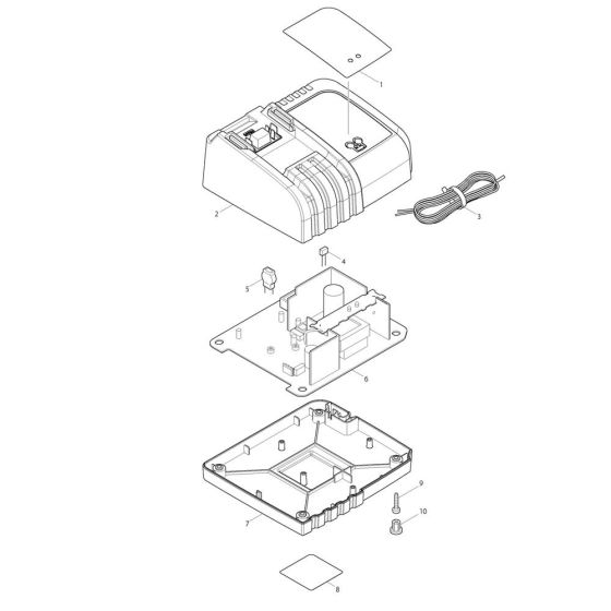 Makita DC36WA Charger Assembly