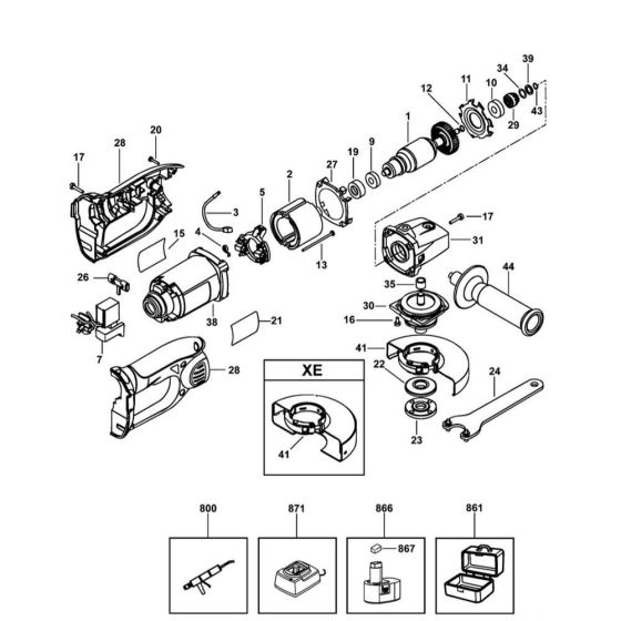 DeWalt DC410 Main Assembly