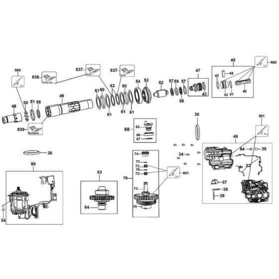 Crankshaft Assembly for DeWalt