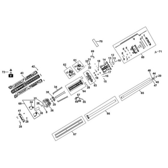 Main Assembly for DeWalt DCL079 Lamp