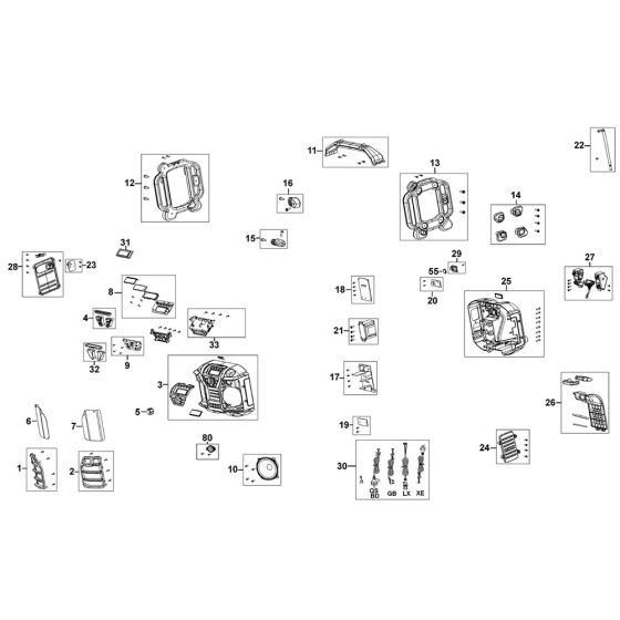 Main Assembly for DeWalt DCR016