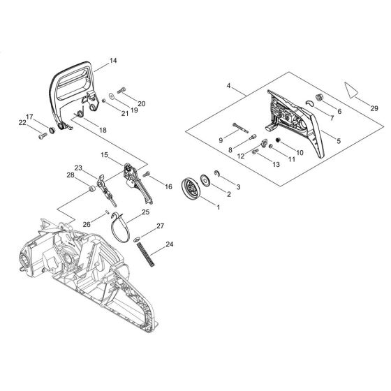 Chain Brake for ECHO DCS-1600 Chainsaw