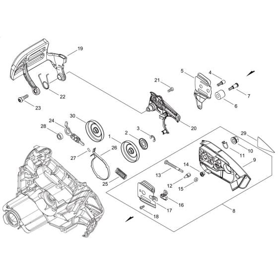 Chain Brake for ECHO DCS-2500T Chainsaw