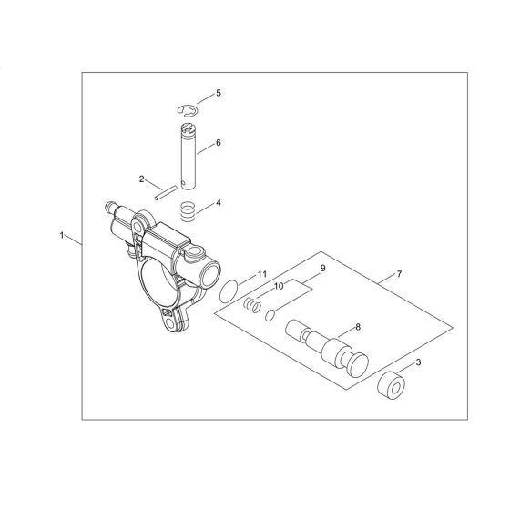 Oiler for ECHO DCS-2500T Chainsaw