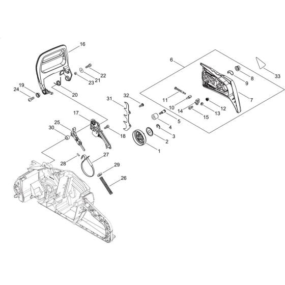 Chain Brake for ECHO DCS-3500 Chainsaw