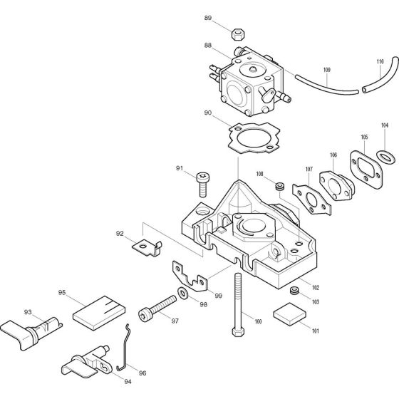 Carburetor Assembly 1 for Makita DCS330S-30 Chainsaws