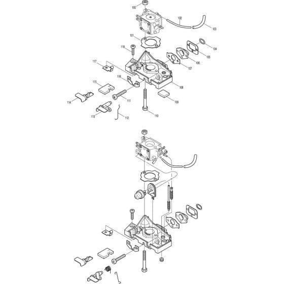 Carburetor Assembly 1 for Makita DCS400-35 Chainsaws