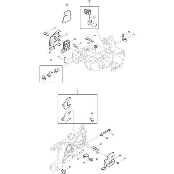 Cover Assembly for Makita DCS4300I-38 Chainsaws