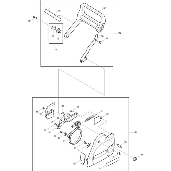 Clutch Housing Assembly For Makita DCS5200I-38 Chainsaw