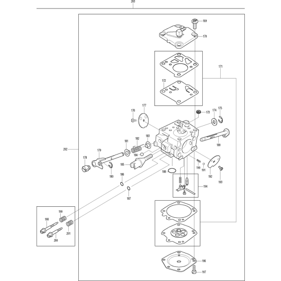 Carburetor Assembly For Makita DCS9010-74 Chainsaw