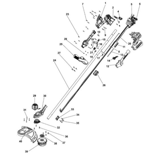 Main Assembly for DeWalt DCST5812N