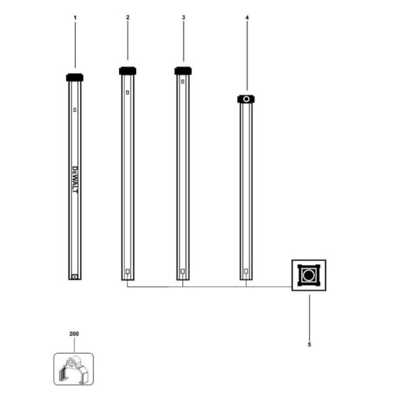 Main Assembly for DeWalt DE0734