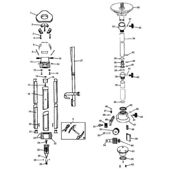 DeWalt DE0735 Tripod Assembly