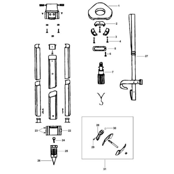 DeWalt DE0736 Tripod Assembly