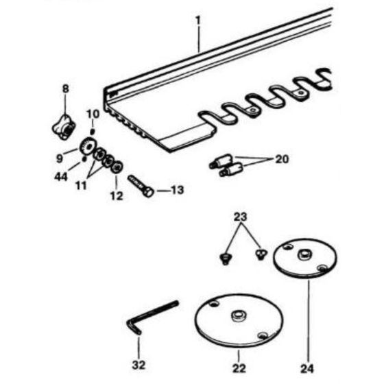 Main Assembly for DeWalt Jigsaw