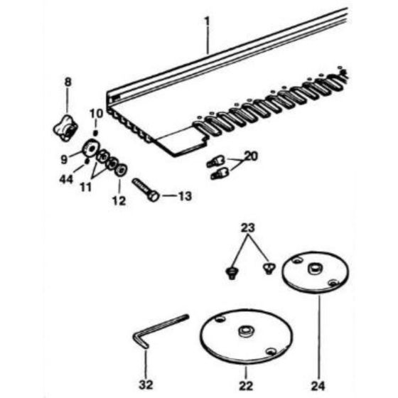 Main Assembly for DeWalt Jigsaw