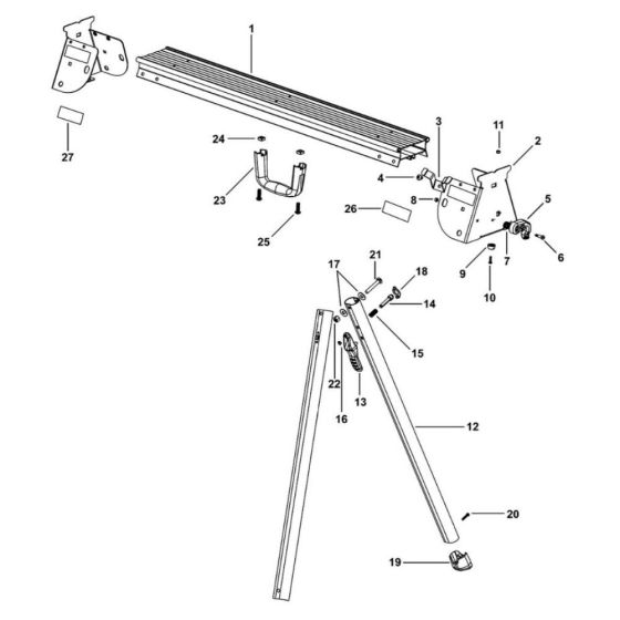 DeWalt DE7035 Leg Stand Assembly