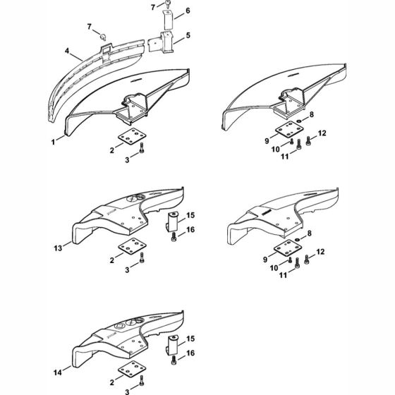 Deflector Assembly for Stihl FR130T