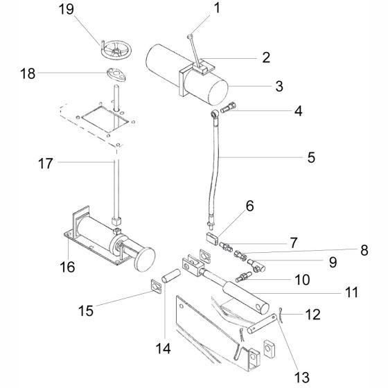 Depth Setup Assembly for Altrad Belle Claymore Floor Saw