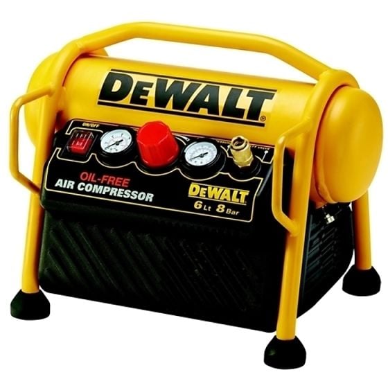 DPC6MRC Mini Roll Cage Compressor 6 Litre 1100 Watt 240 Volt by DEWALT - DPC6MRC-GB